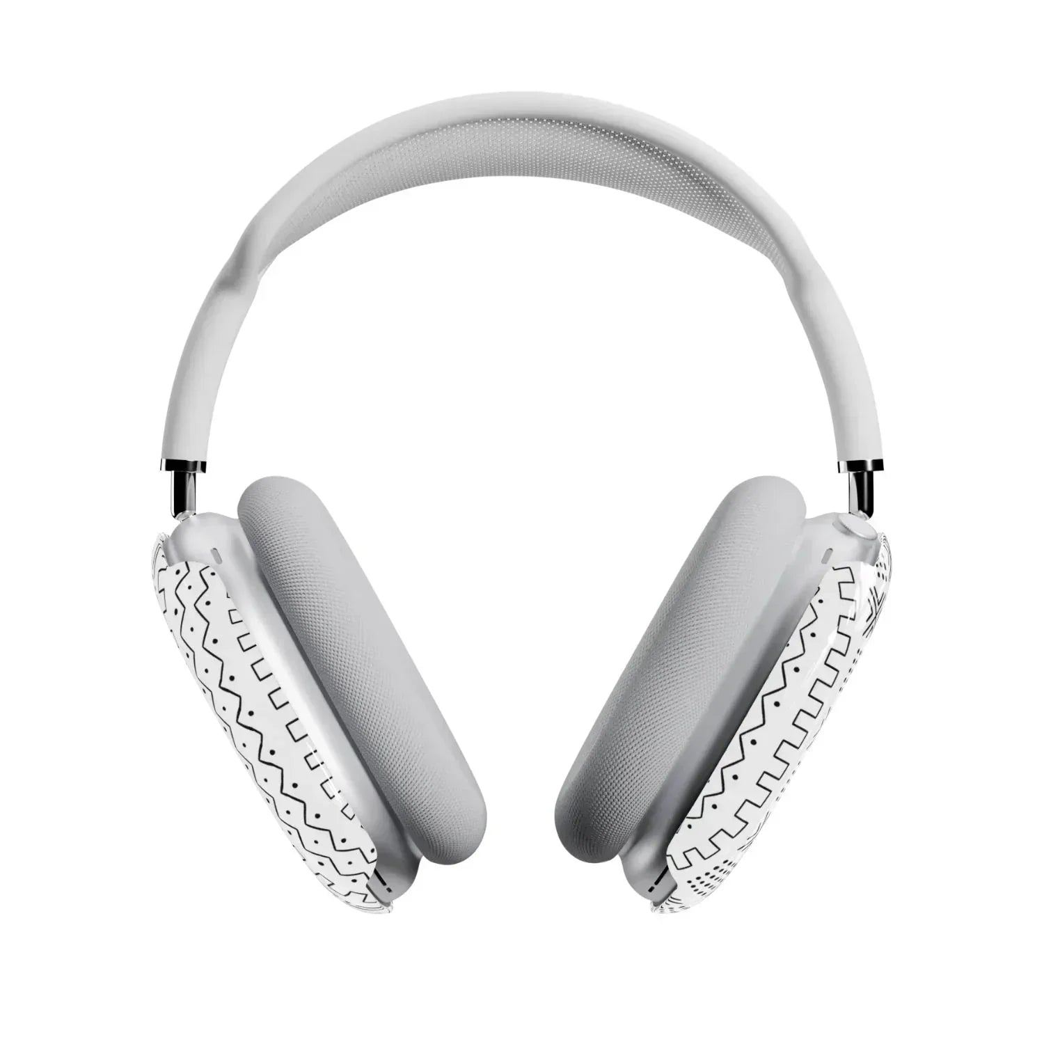 White Mud Cloth AirPods Max Case - The Global Wanderer