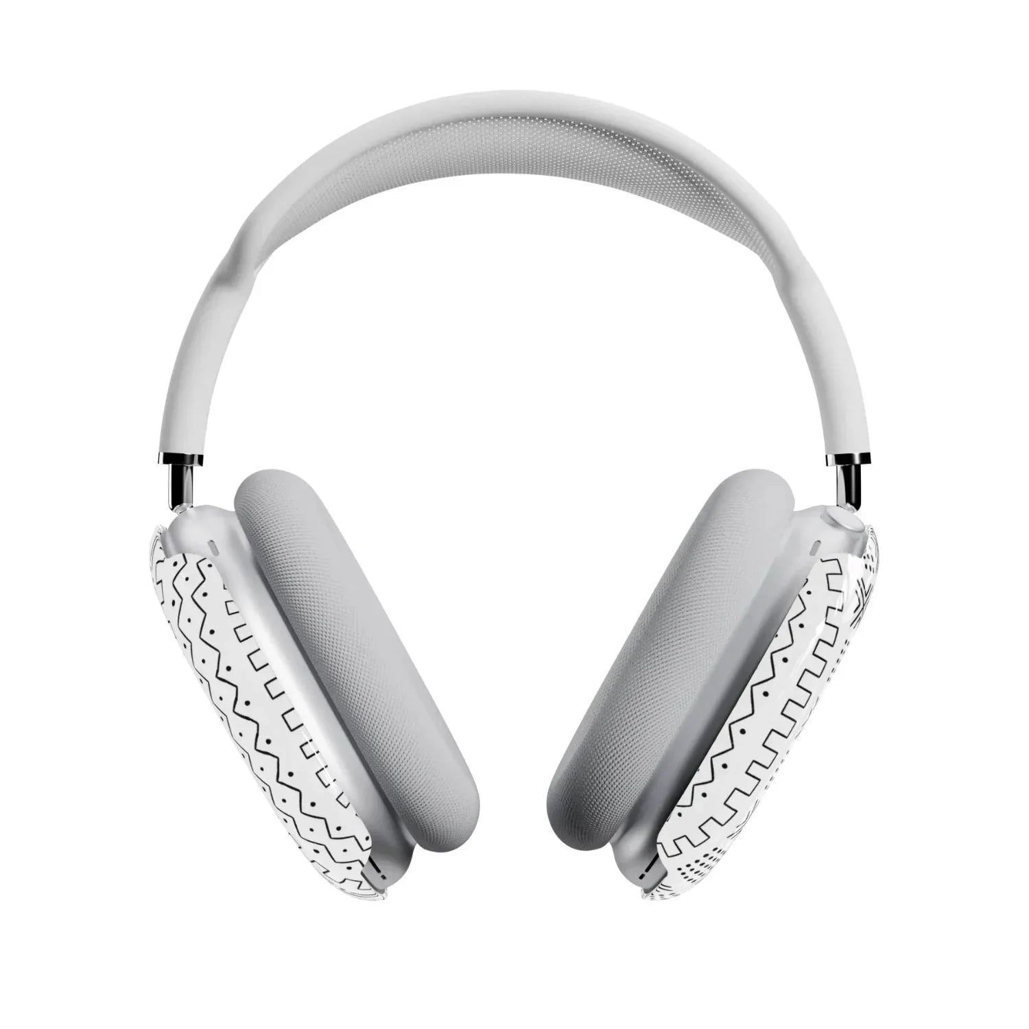 White Mud Cloth AirPods Max Case - The Global Wanderer