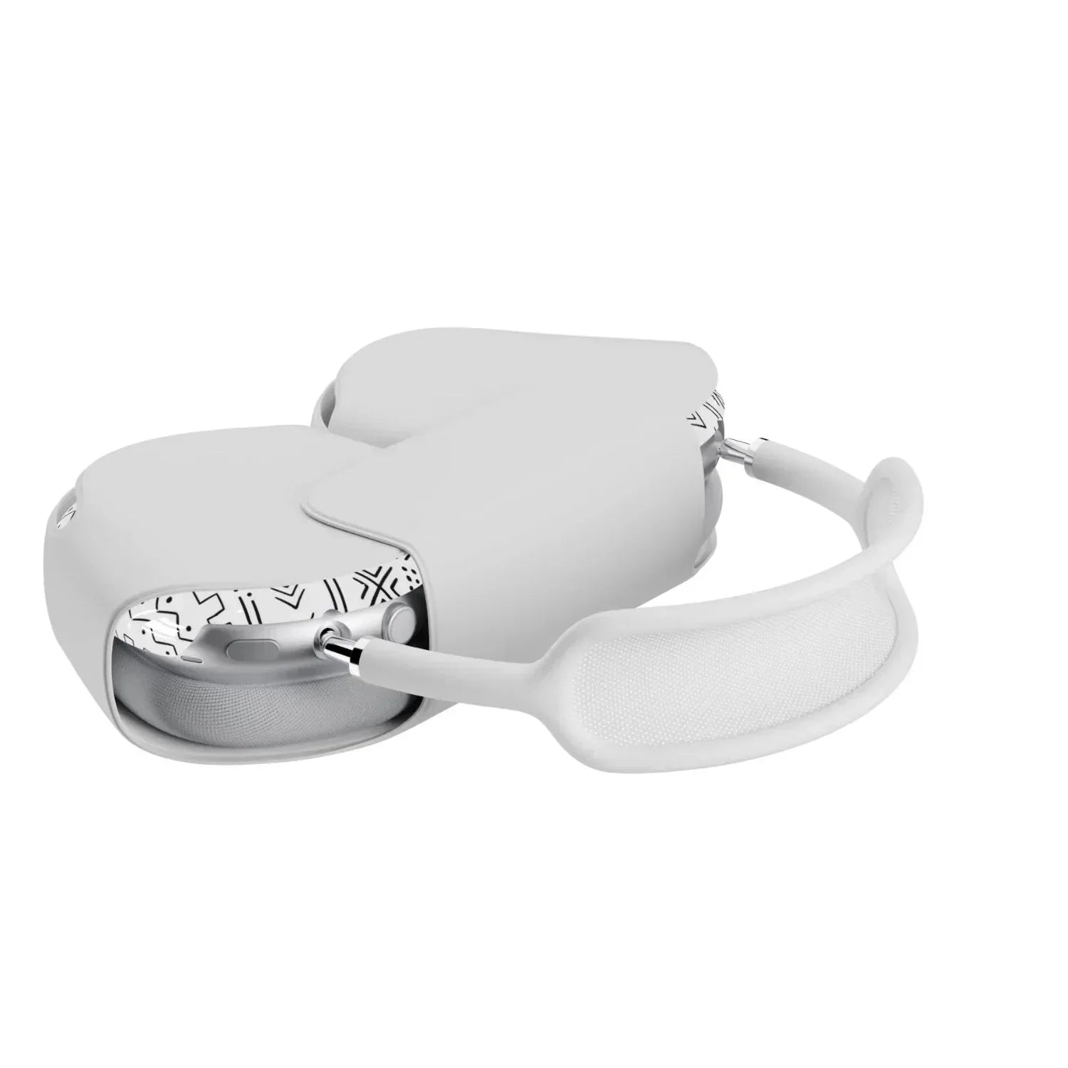 White Mud Cloth AirPods Max Case - The Global Wanderer
