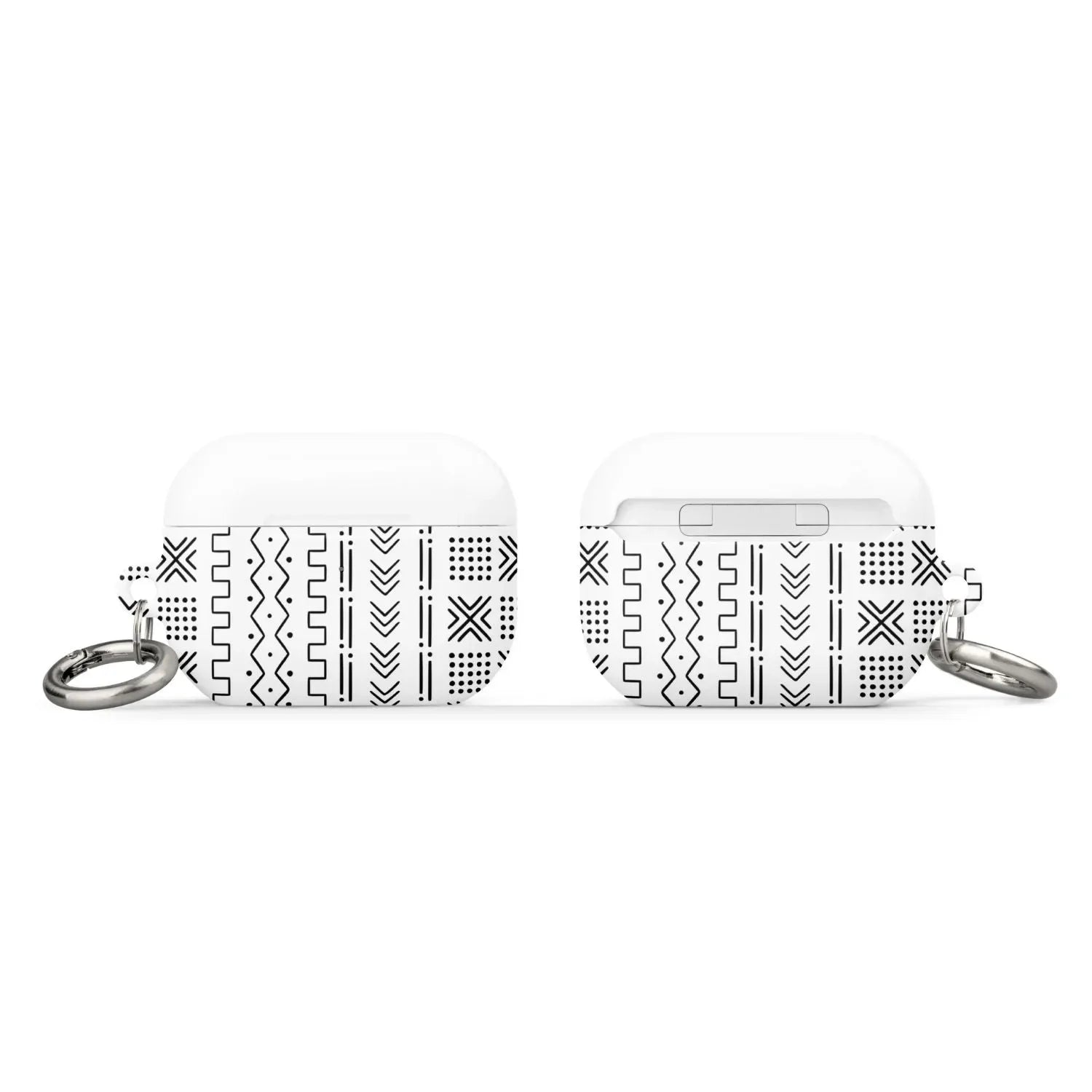 White Mud Cloth AirPod Pro 2 Case - The Global Wanderer
