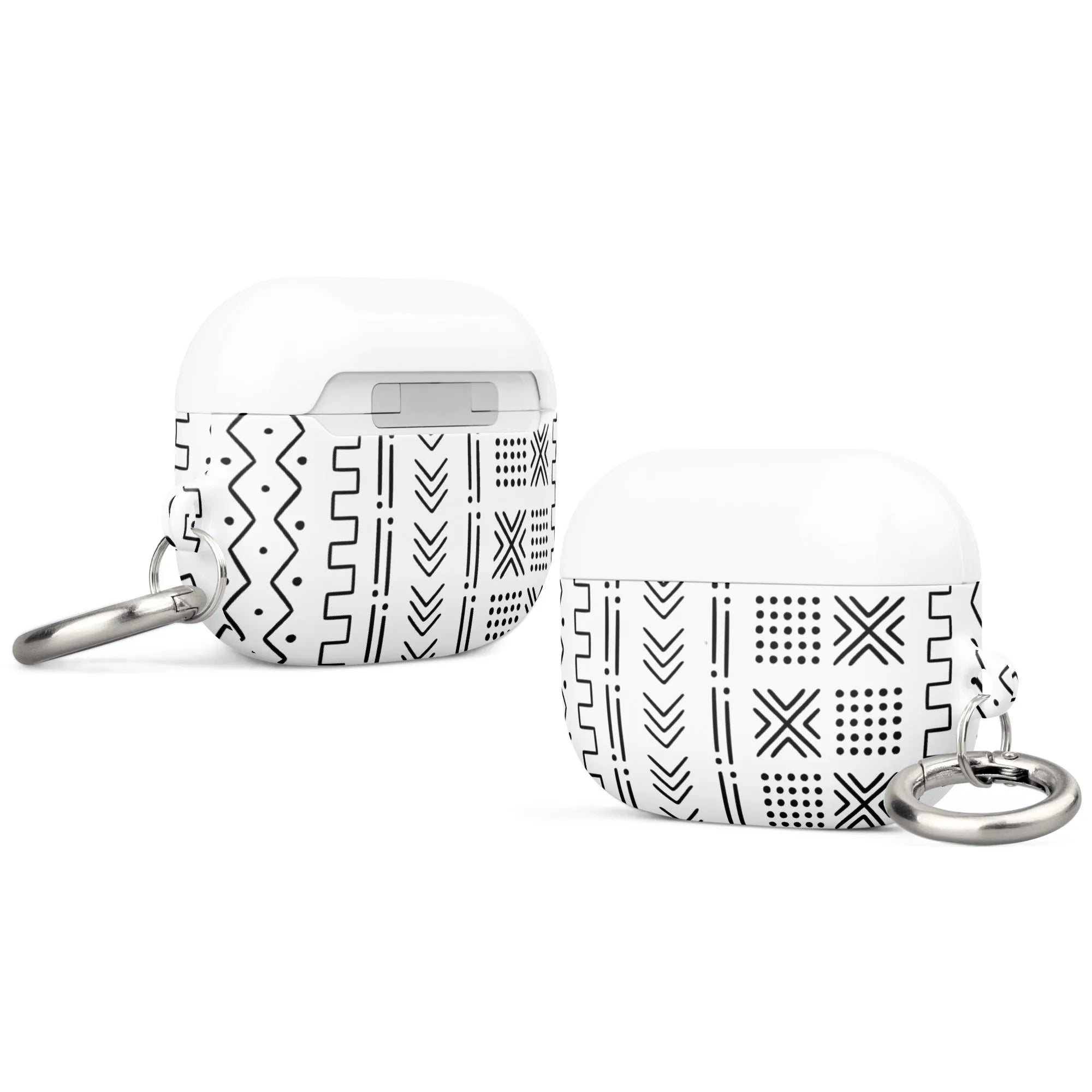 White Mud Cloth AirPod Pro Case - The Global Wanderer