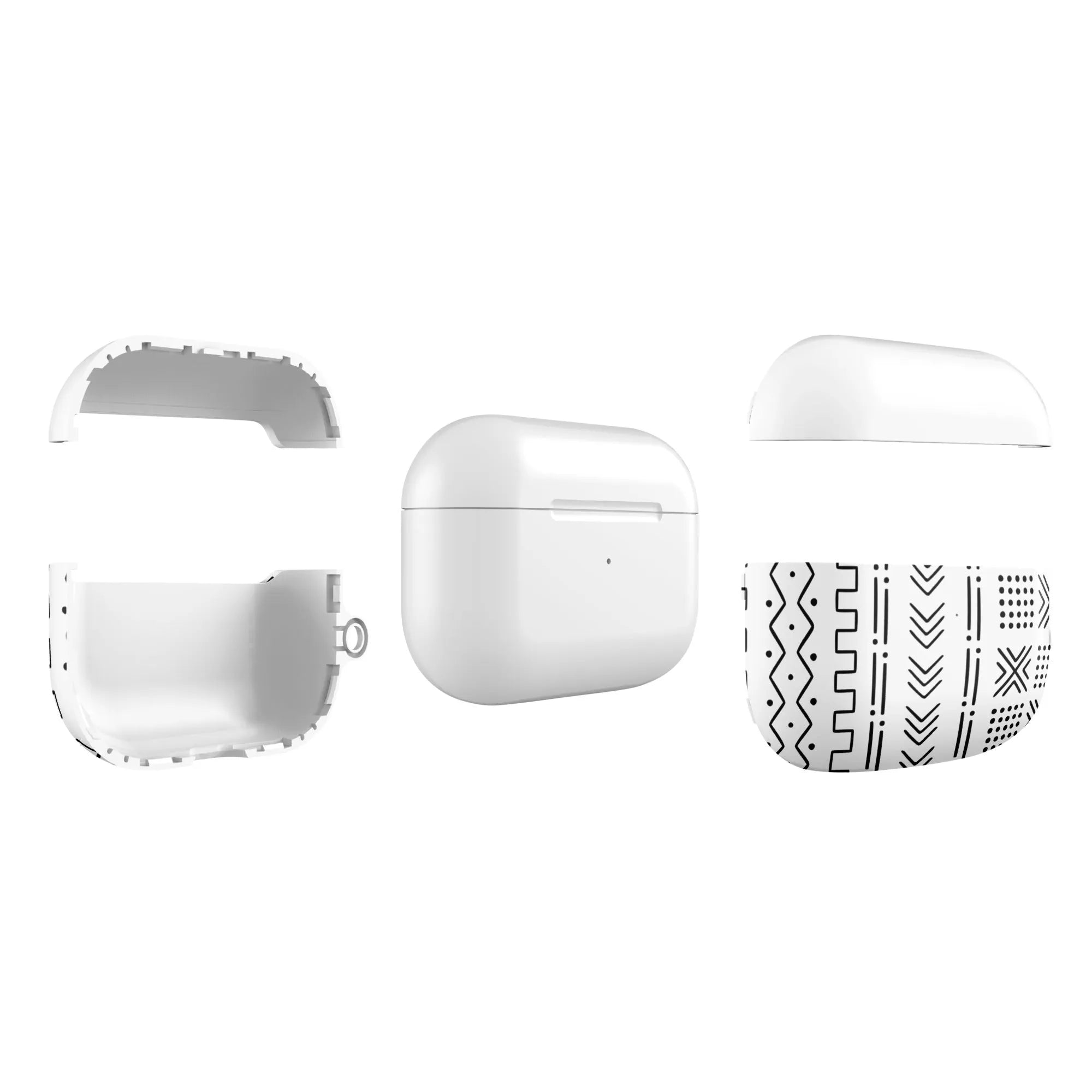 White Mud Cloth AirPod Pro Case - The Global Wanderer