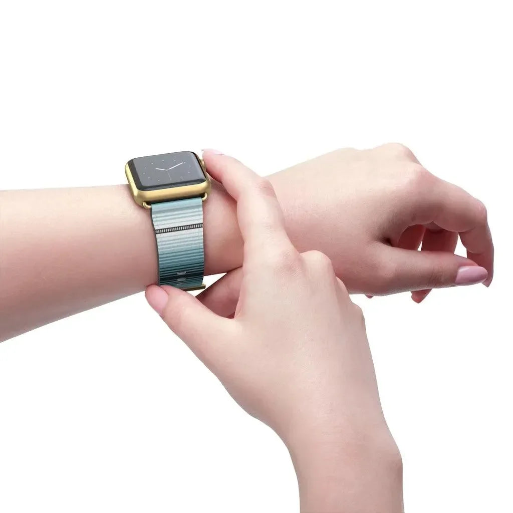 Blue Mexican Serape Watch Band - The Global Wanderer