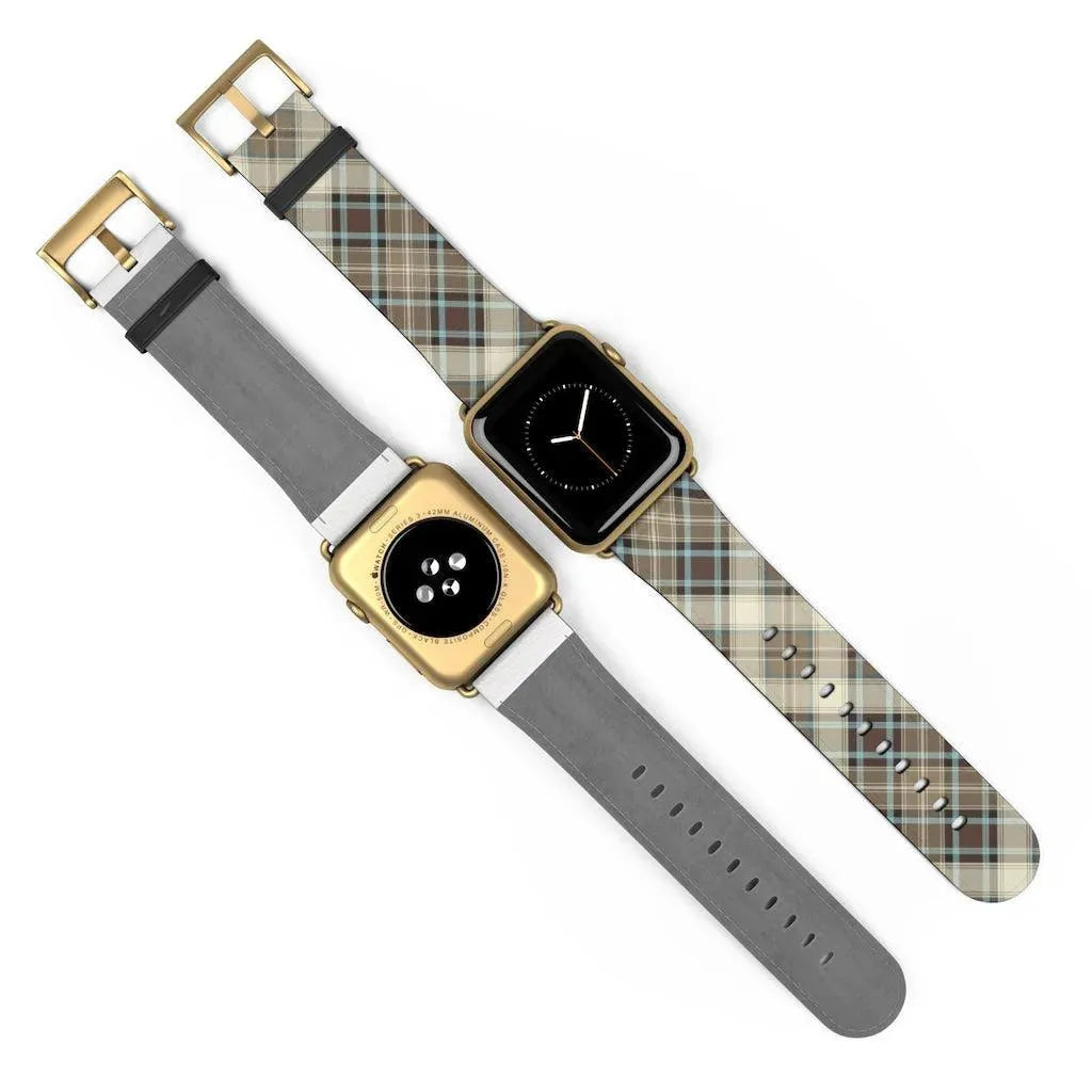 Brown Scottish Plaid Watch Band - The Global Wanderer