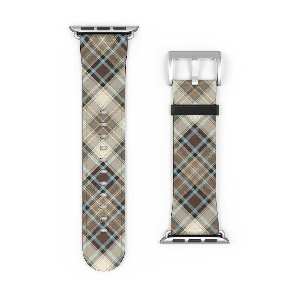 Brown Scottish Plaid Watch Band - The Global Wanderer