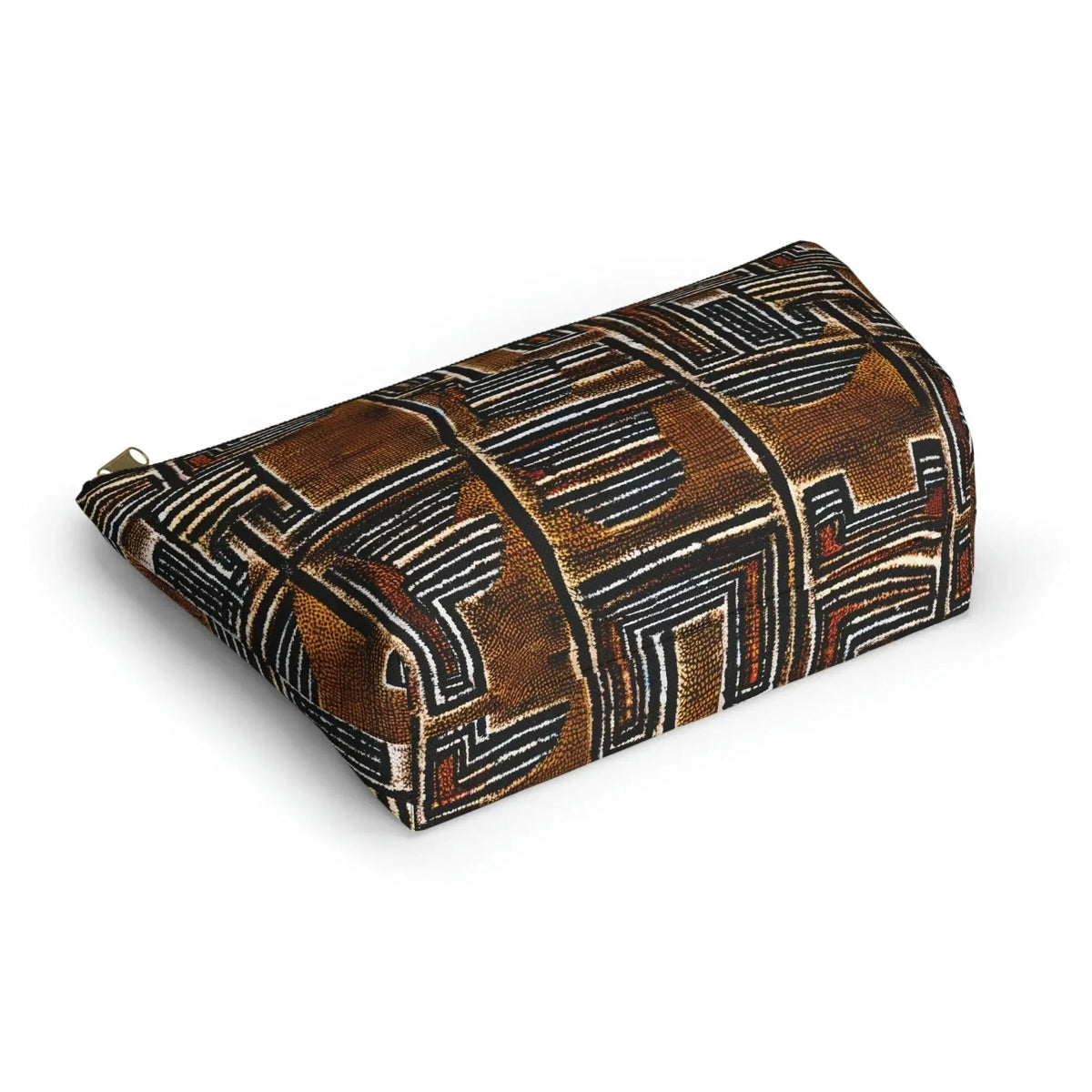 Cocoa Lines Mud Cloth Pouch - The Global Wanderer