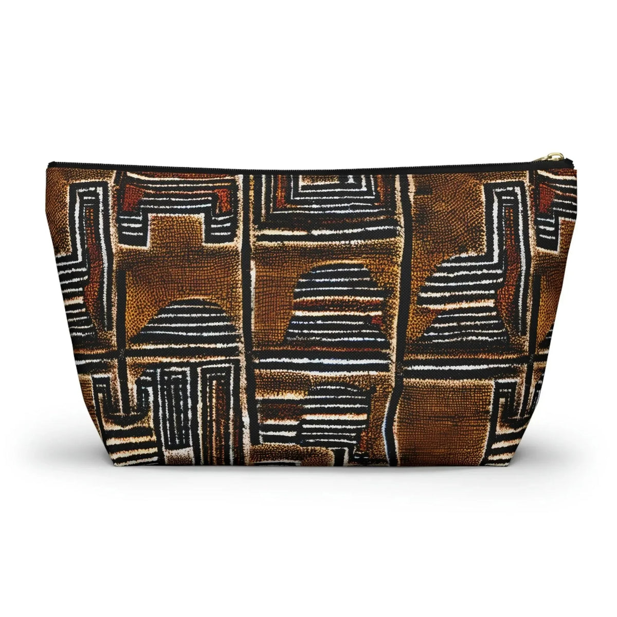 Cocoa Lines Mud Cloth Pouch - The Global Wanderer