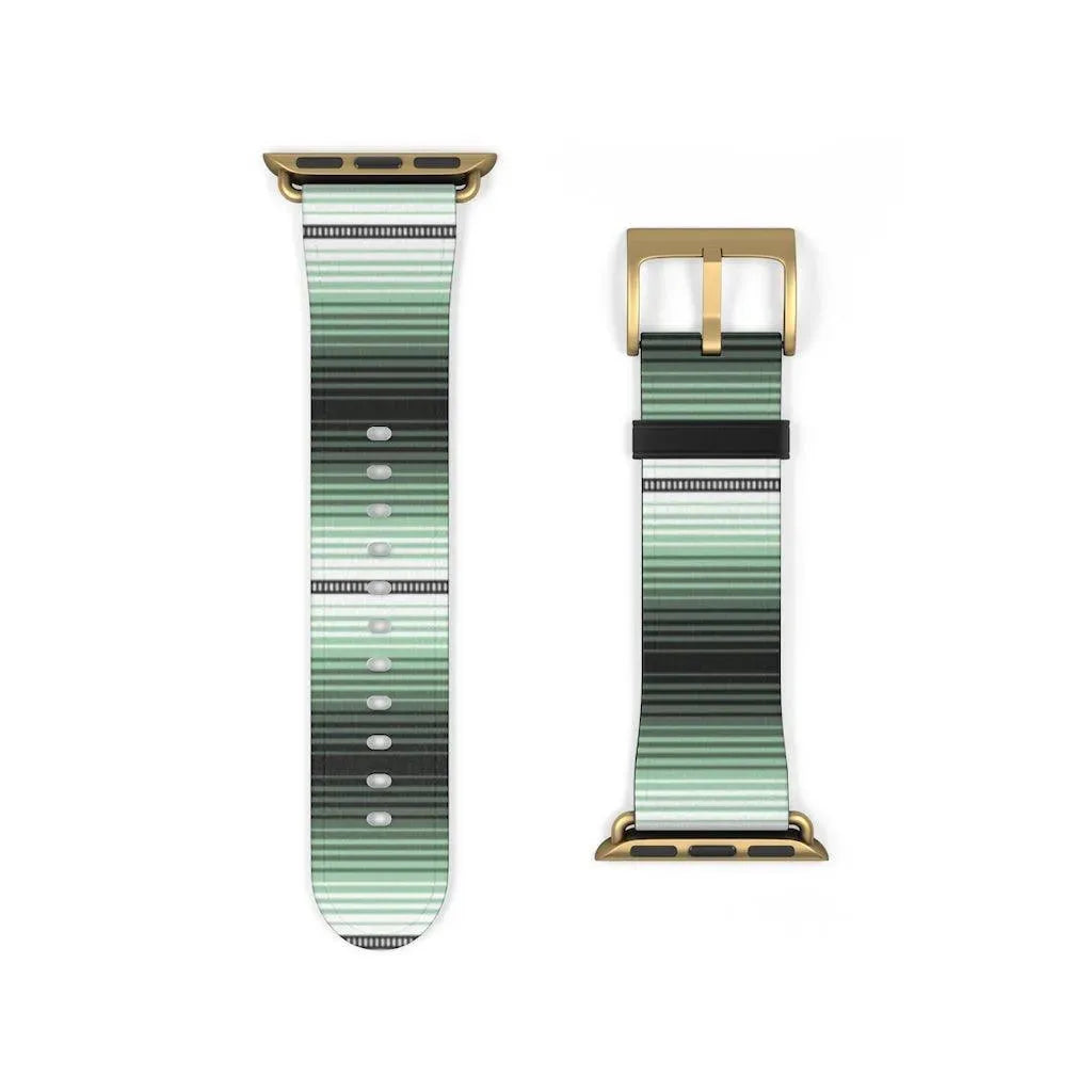 Green Mexican Serape Watch Band - The Global Wanderer