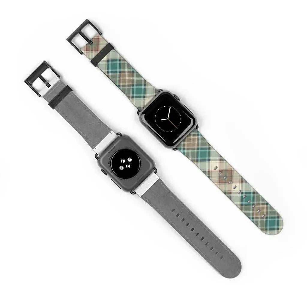 Green Scottish Plaid Watch Band - The Global Wanderer