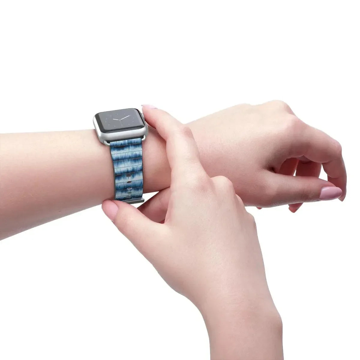 Hakone Mist Shibori Watch Band - The Global Wanderer