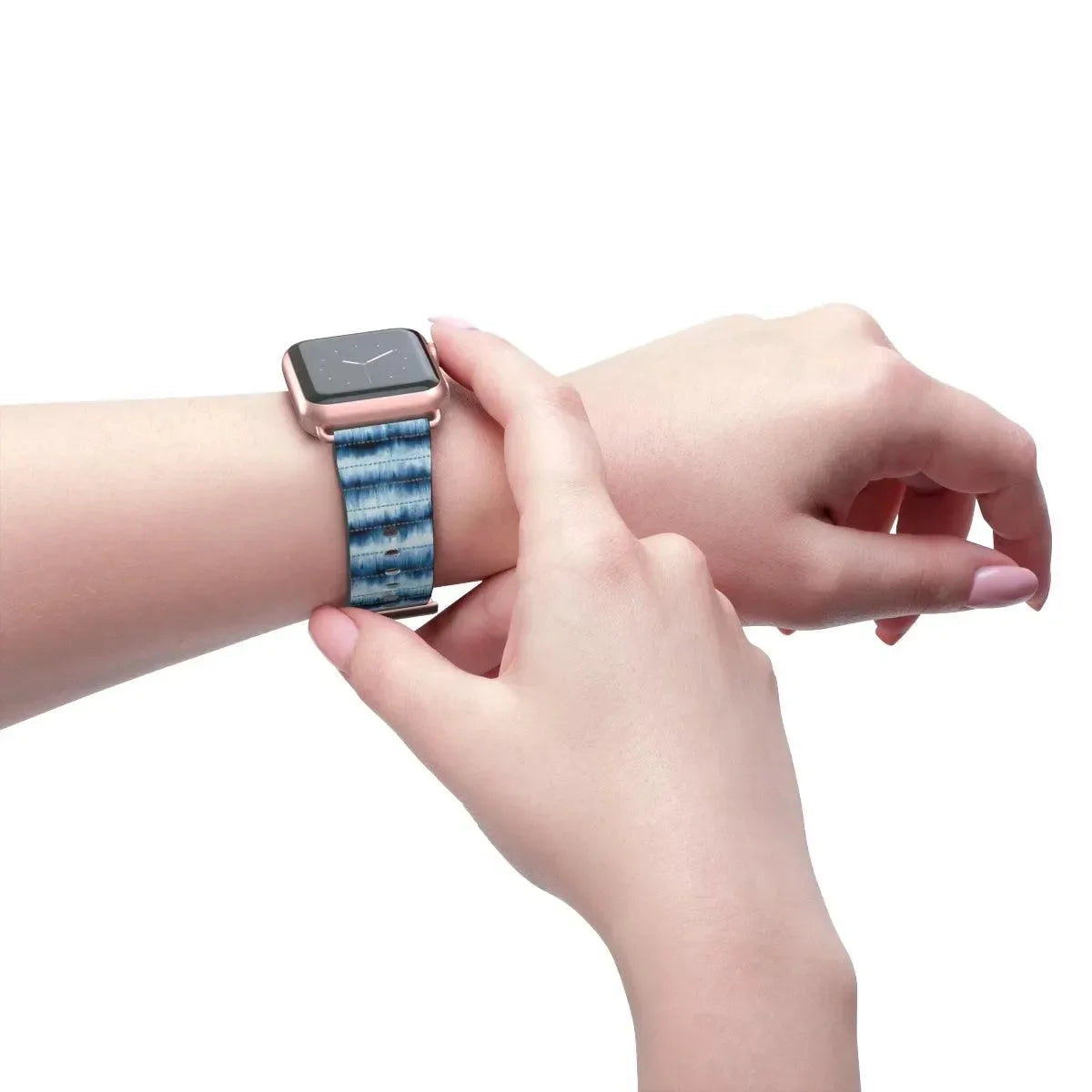 Hakone Mist Shibori Watch Band - The Global Wanderer
