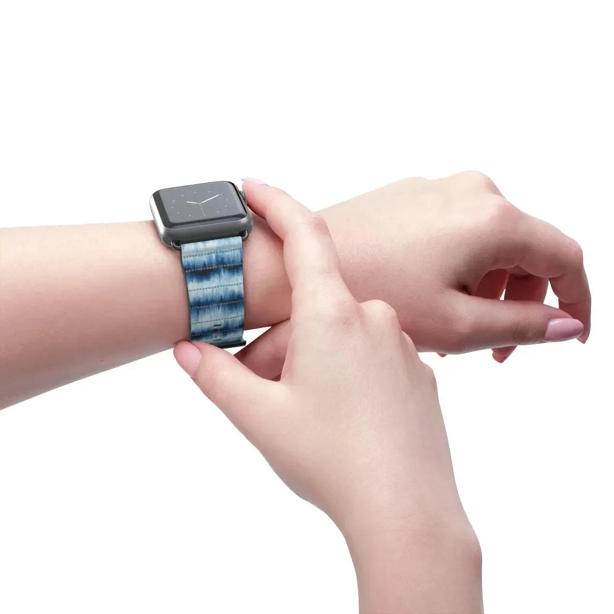 Hakone Mist Shibori Watch Band - The Global Wanderer