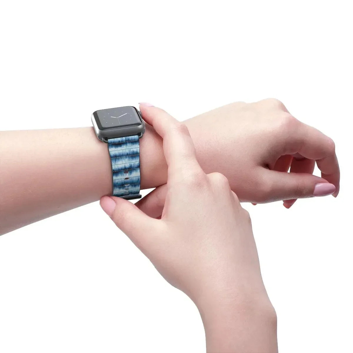 Hakone Mist Shibori Watch Band - The Global Wanderer