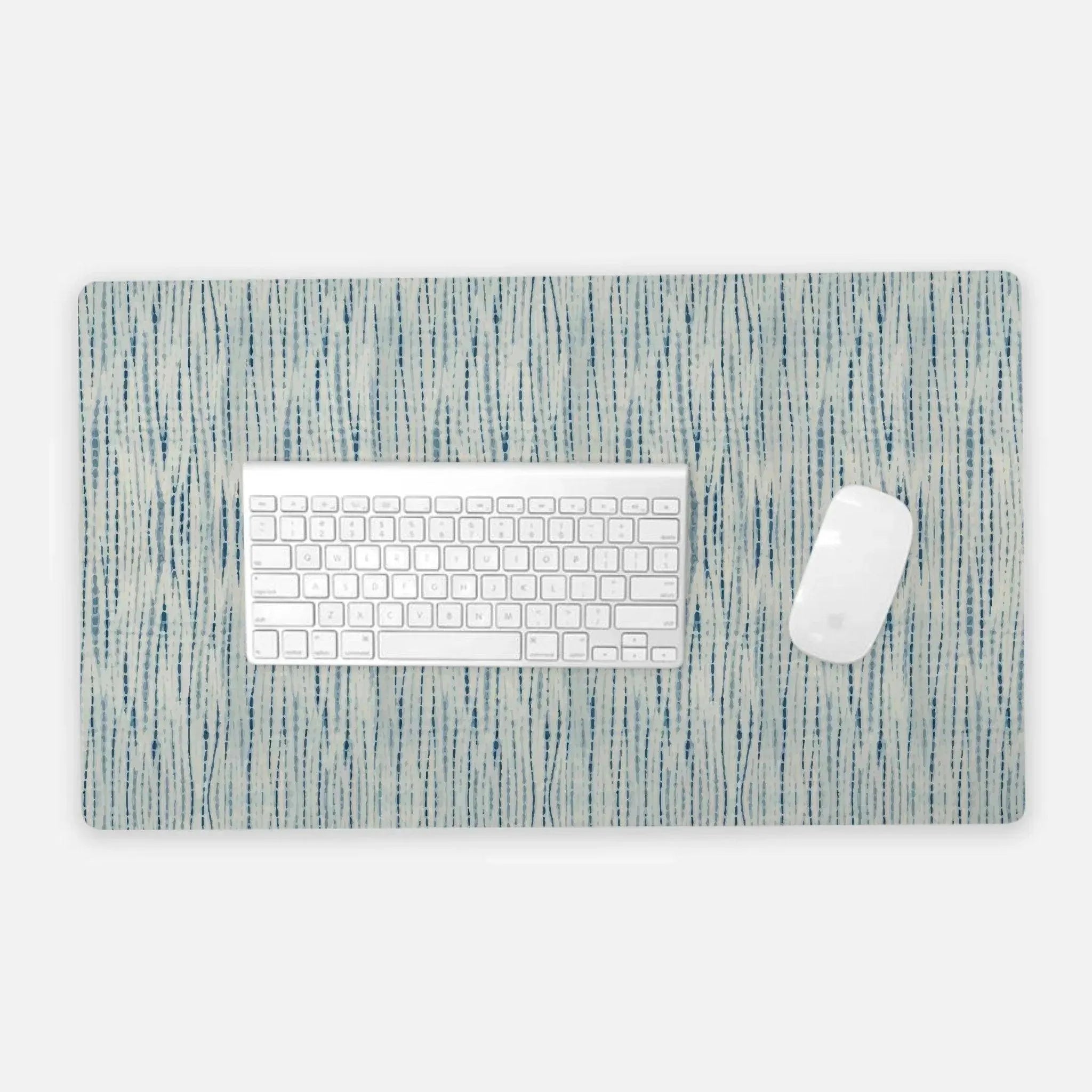 Japanese Shibori Print Desk Mat - The Global Wanderer