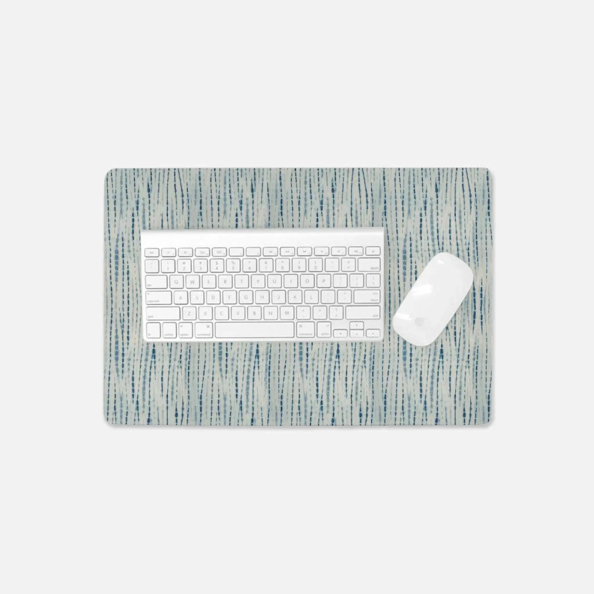 Japanese Shibori Print Desk Mat - The Global Wanderer