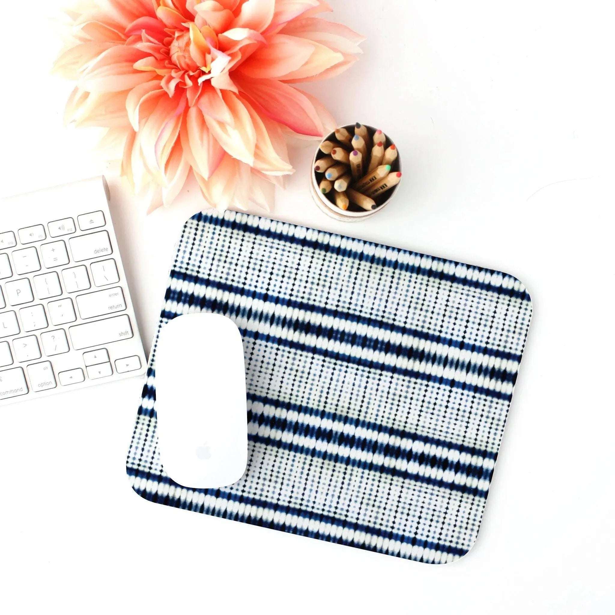 Japanese Shibori Print Mouse Pad - The Global Wanderer