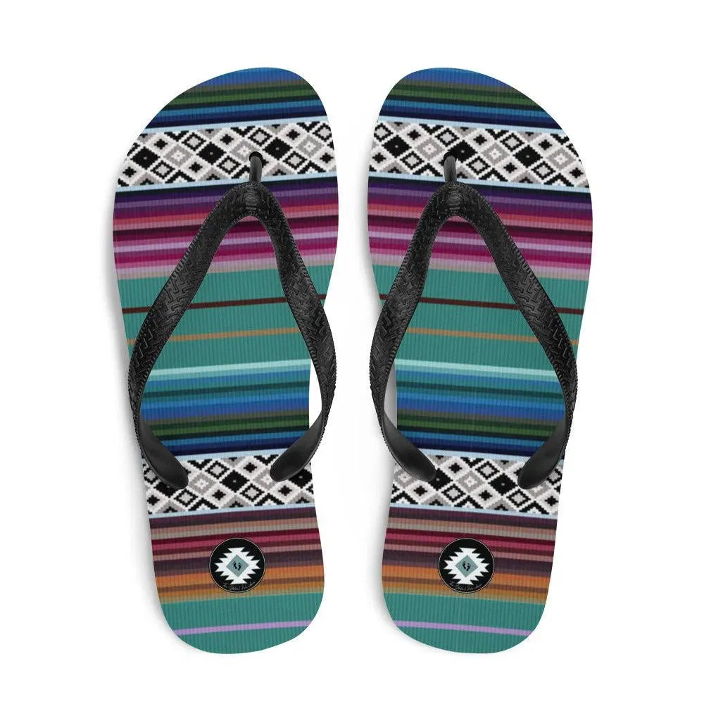 Mexican Aztec Flip Flops - The Global Wanderer