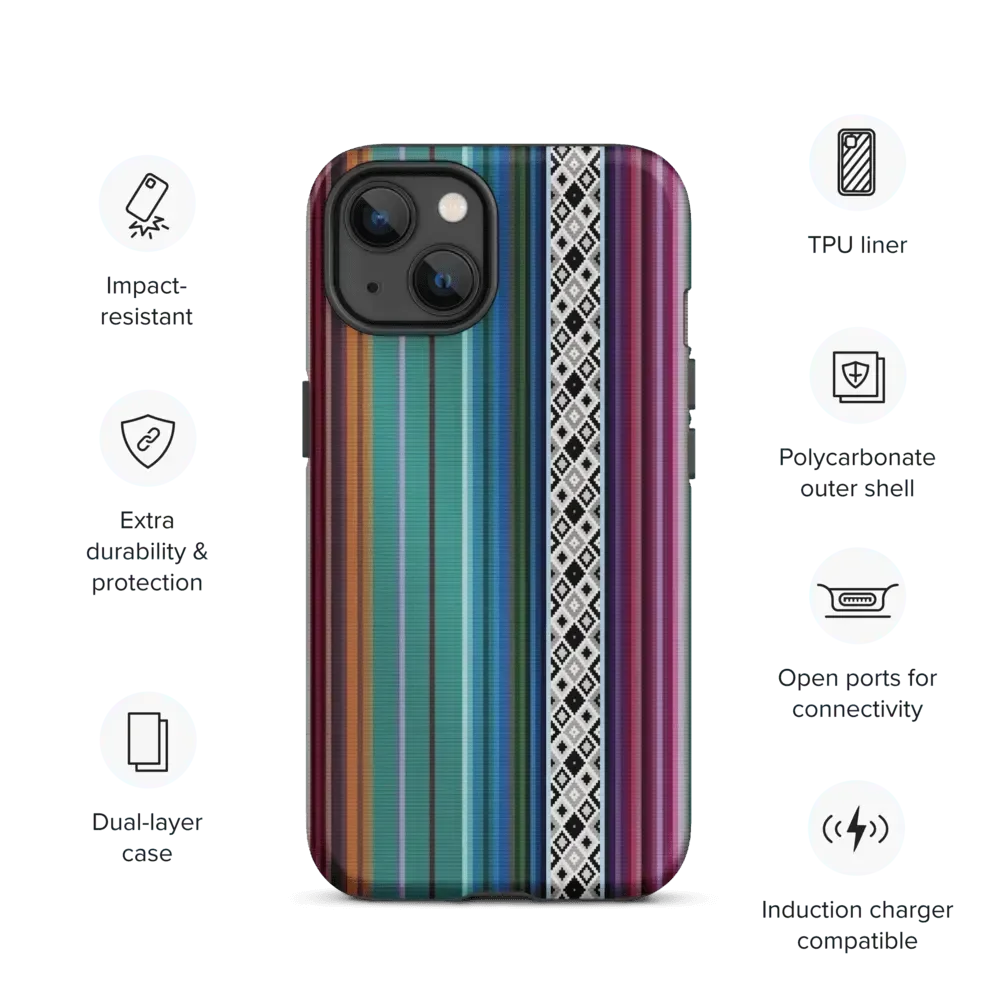 Mexican Aztec Tough MagSafe iPhone case - The Global Wanderer