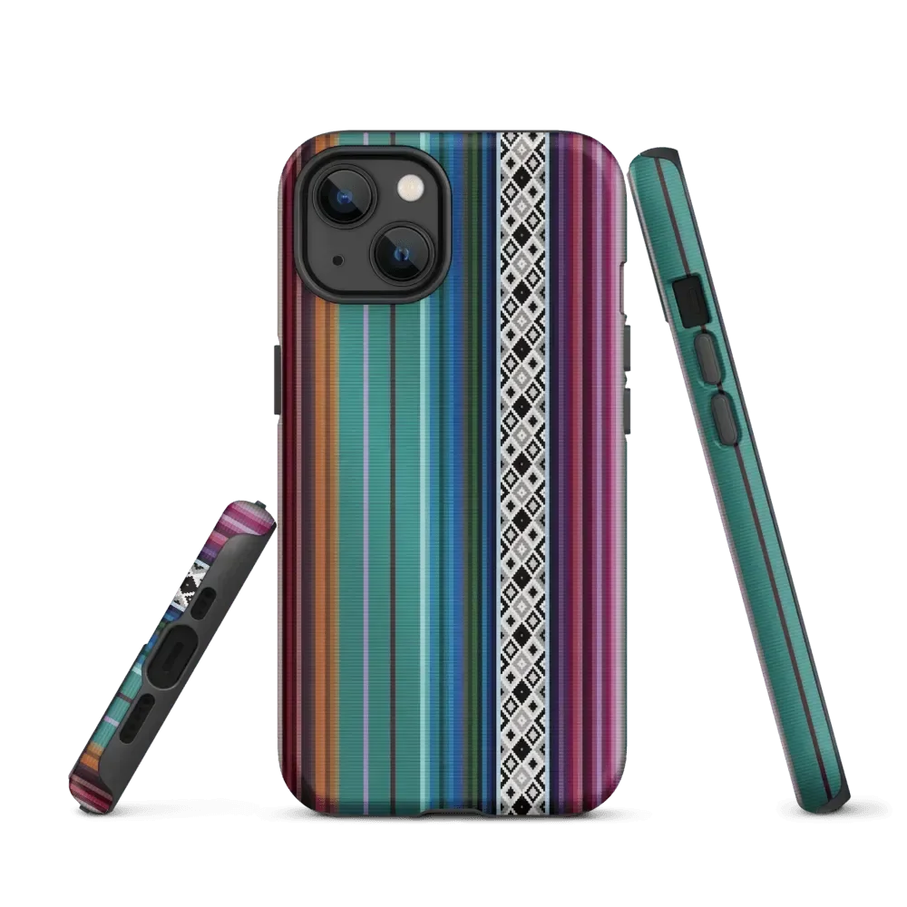 Mexican Aztec Tough MagSafe iPhone case - The Global Wanderer