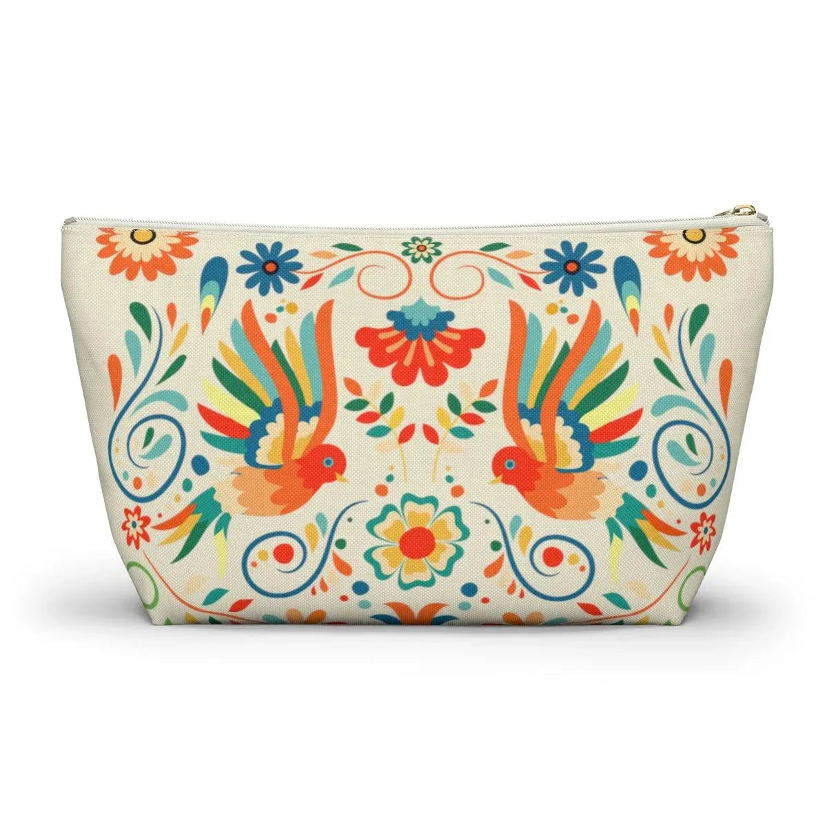 Mexican Otomi Bird Print Pouch - The Global Wanderer