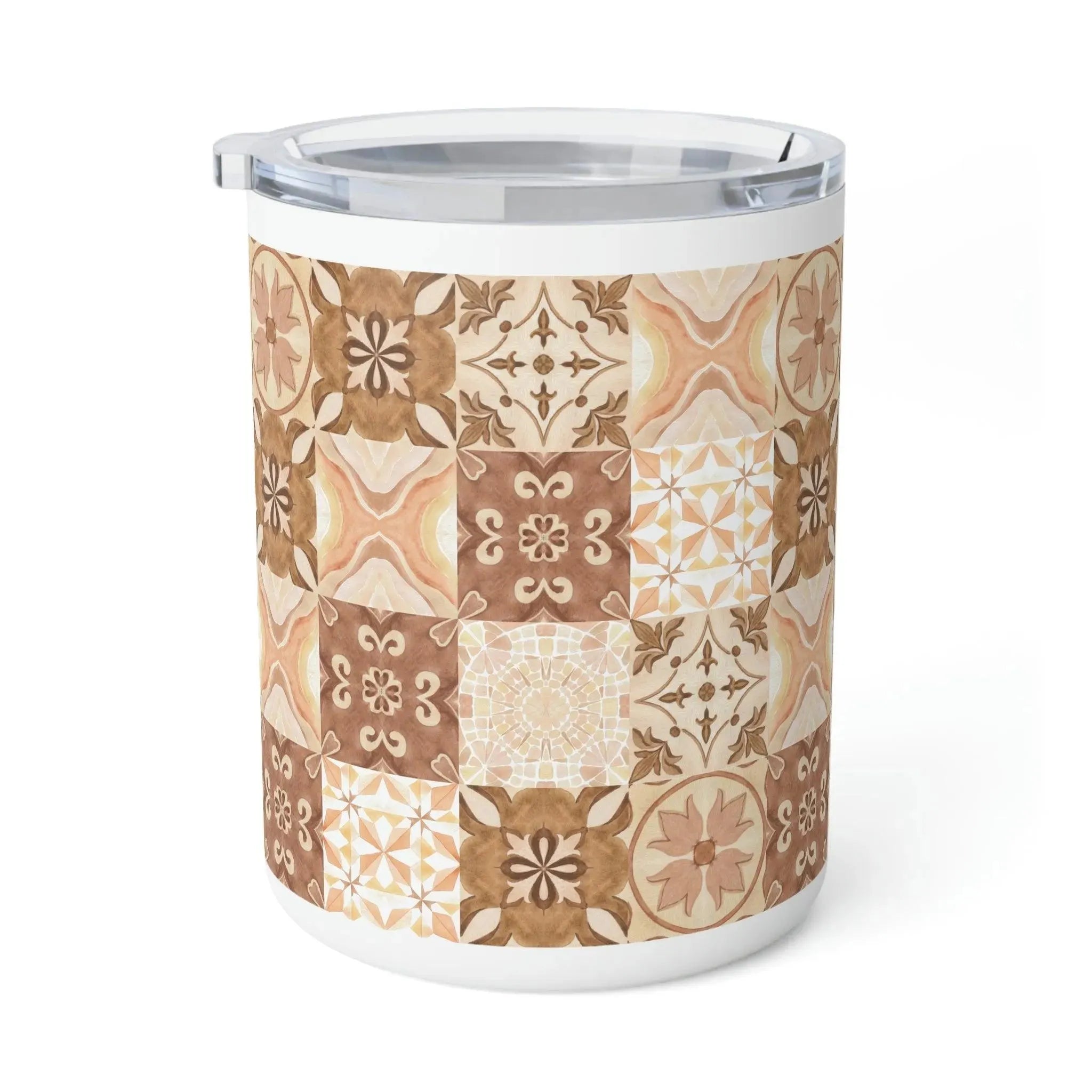 Moroccan Desert Tile Insulated Mug - The Global Wanderer