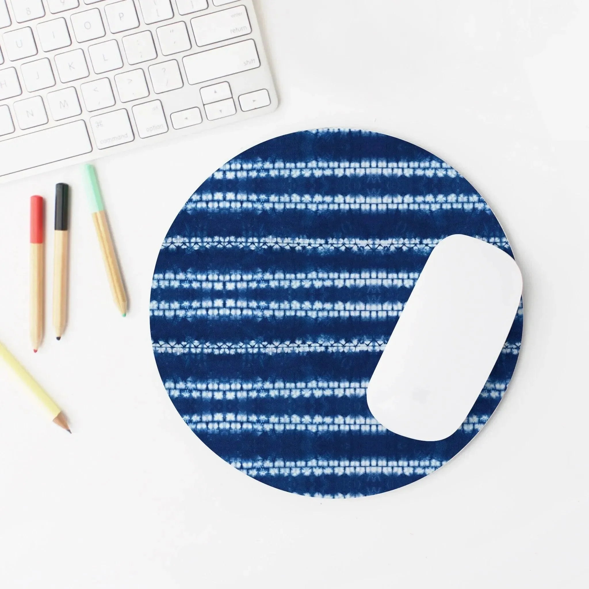 Osaka Wave Shibori Mouse Pad - The Global Wanderer