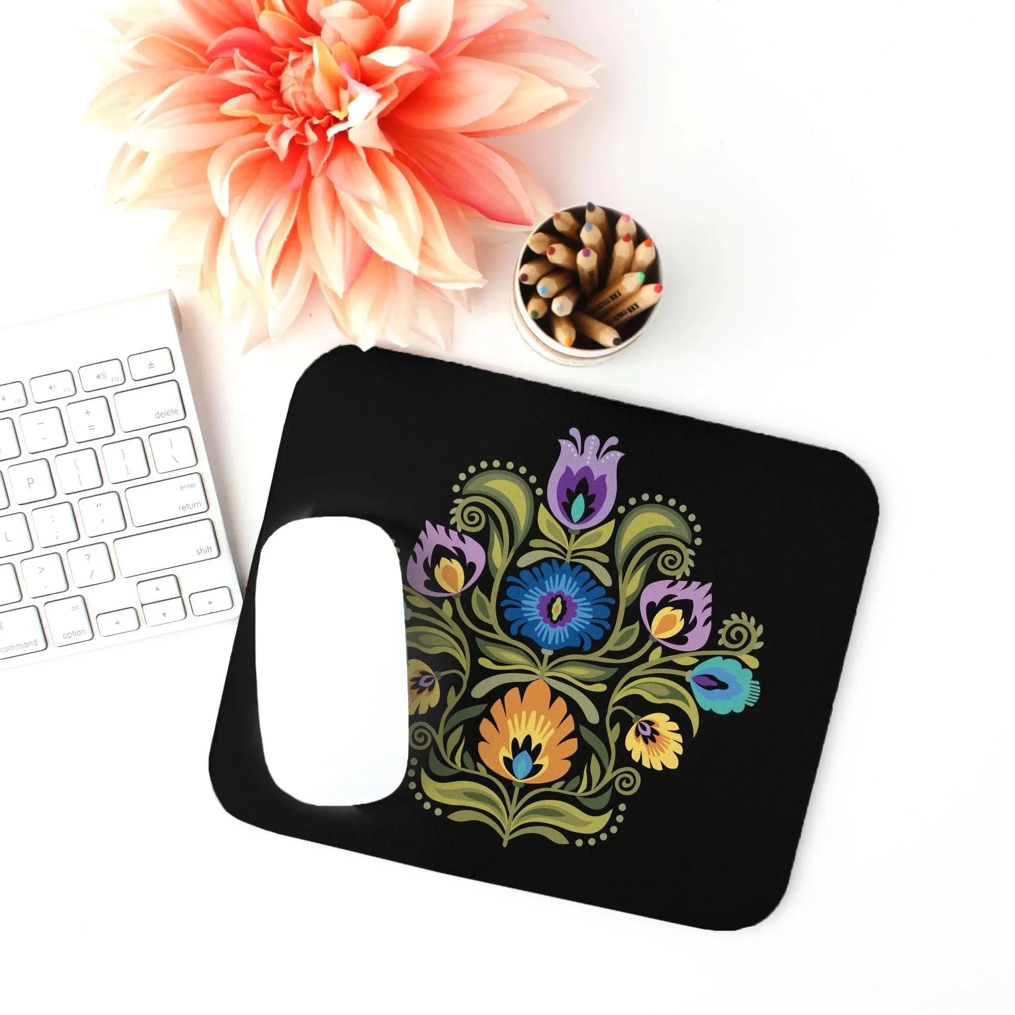 Polish Wycinanki Mouse Pad - The Global Wanderer