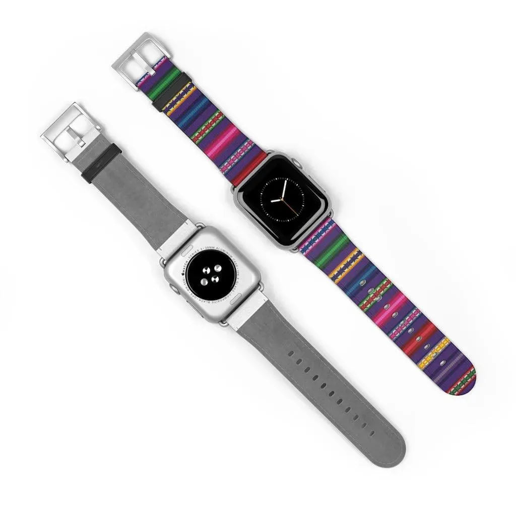 Purple Peruvian Watch Band - The Global Wanderer