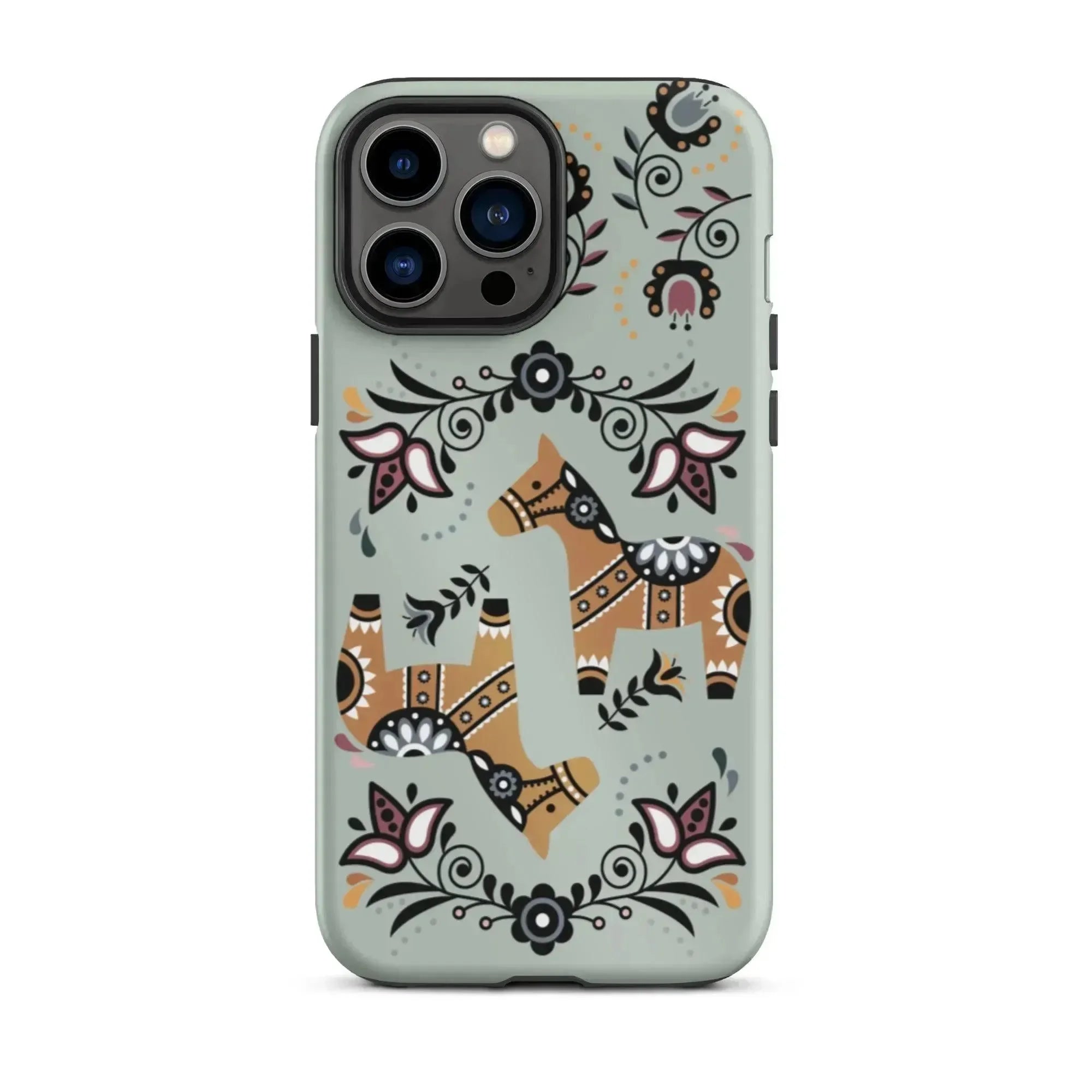 Swedish Dala Horse Tough MagSafe iPhone® Case - The Global Wanderer