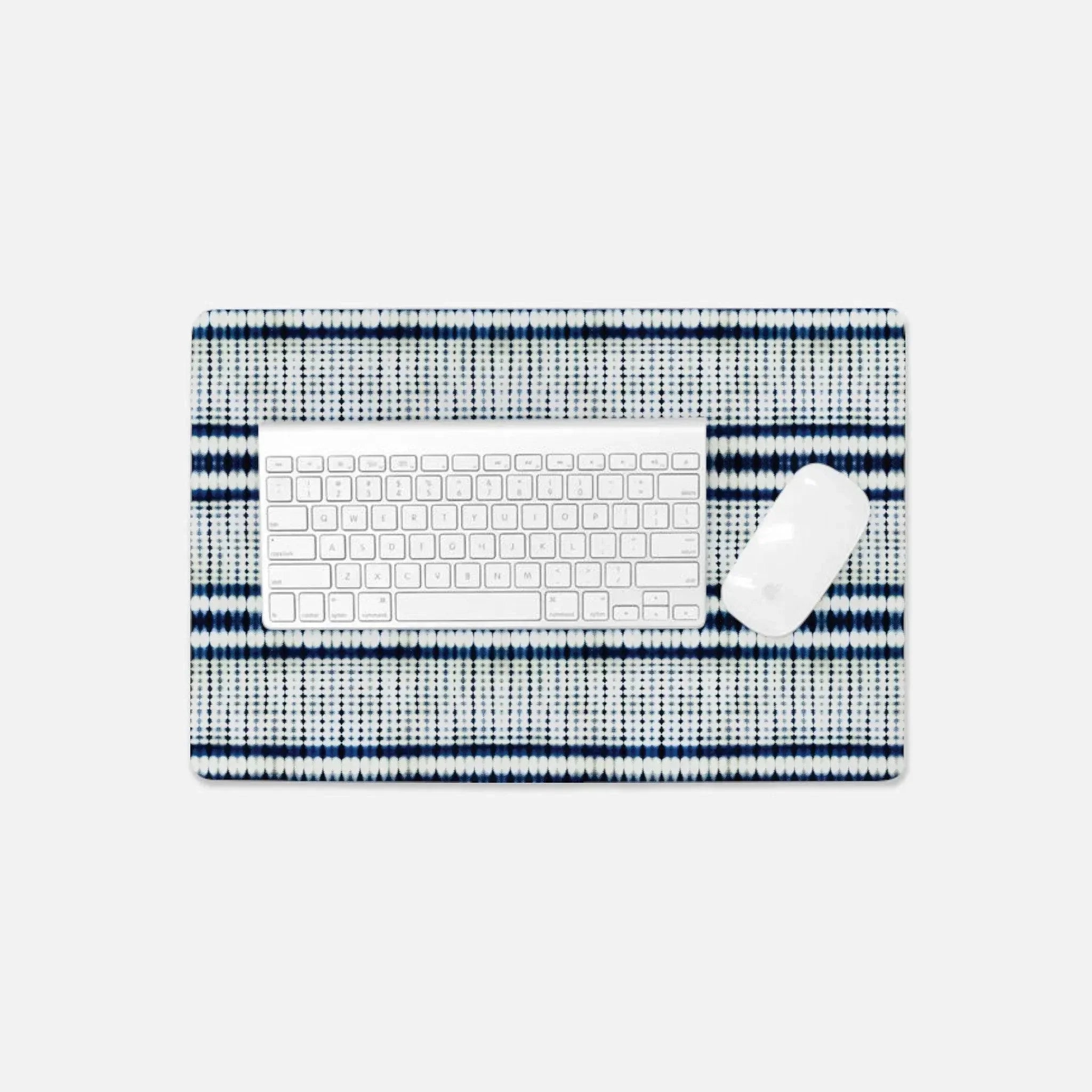 Tokyo Horizon Shibori Desk Mat - The Global Wanderer