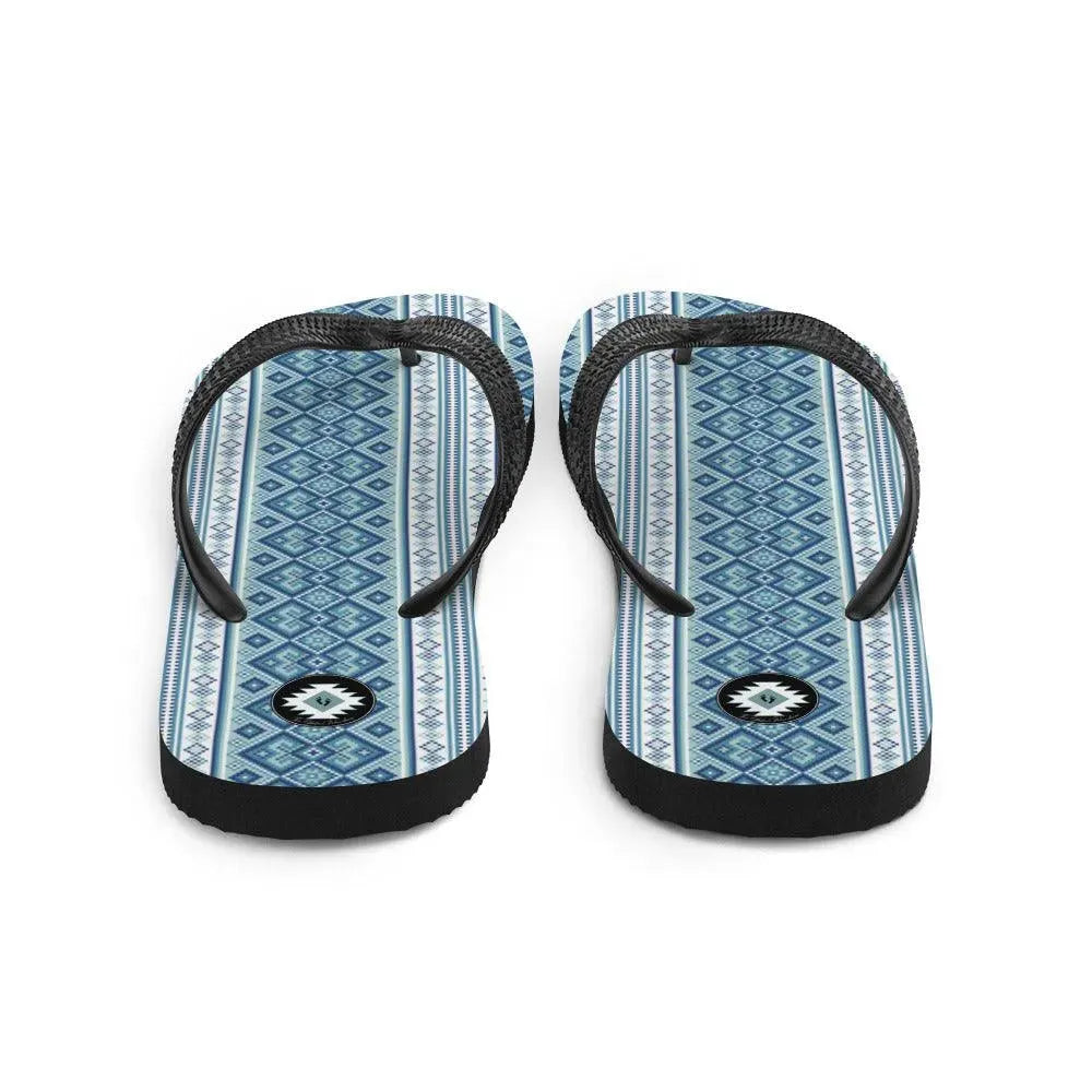 Ukrainian Vyshyvanka Flip Flops - The Global Wanderer