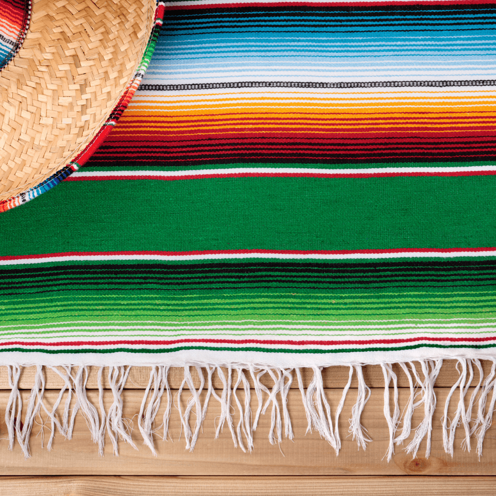 Serape Blanket and Mexican Hat
