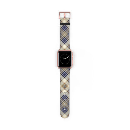 Blue Scottish Plaid Watch Band