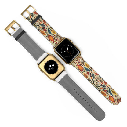 Bavarian Fall Folk Art Watch Band