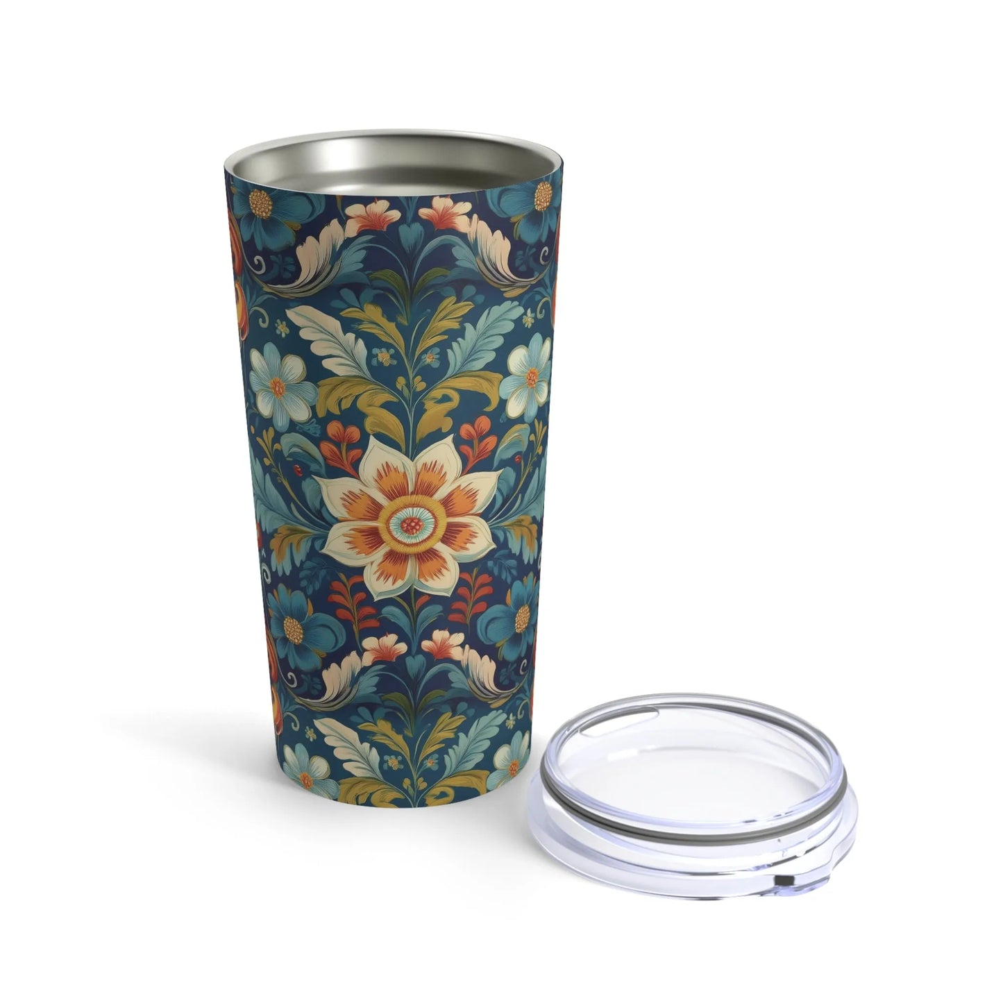 Norwegian Rosemaling Tumbler