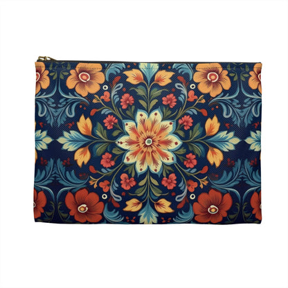 Norwegian Rosemaling Print Pouch