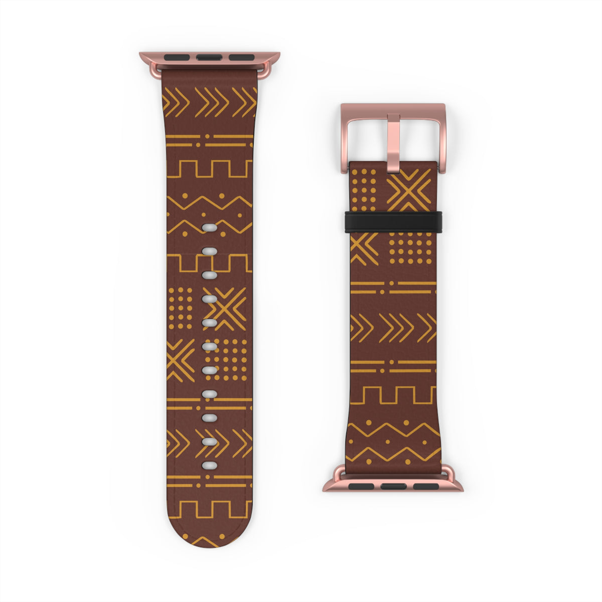 Ségou Clay Mud Cloth Apple Watch Band - The Global Wanderer