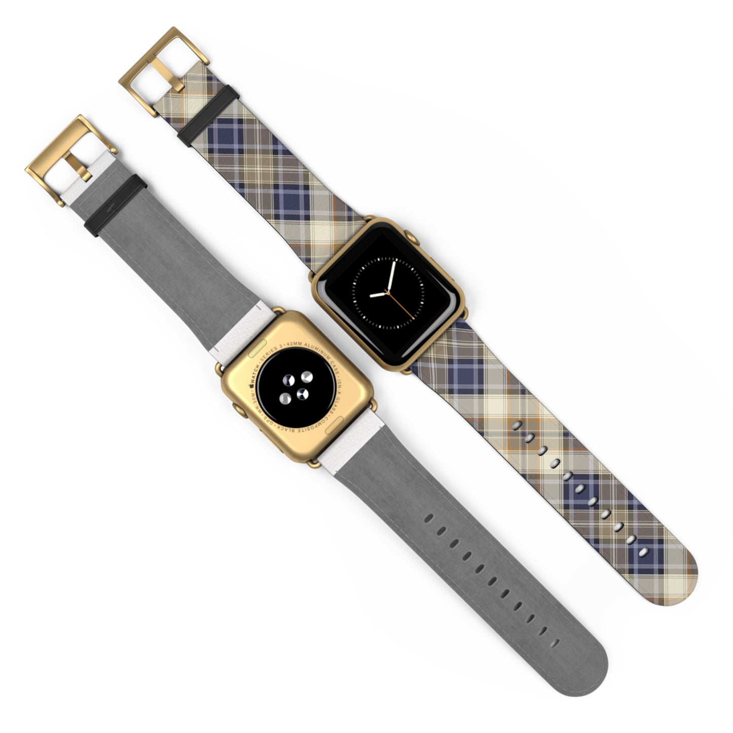 Blue Scottish Plaid Watch Band