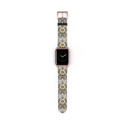 Norwegian Rosemaling Watch Band