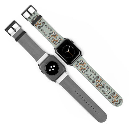 Swedish Dala Horse Watch Band