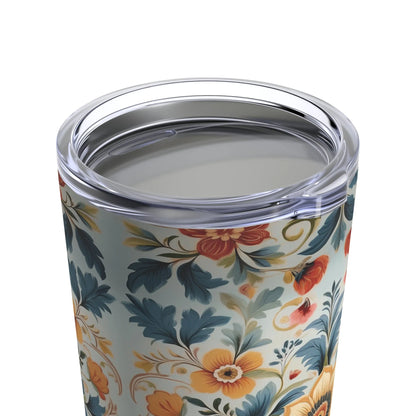 Norwegian Rosemaling Tumbler