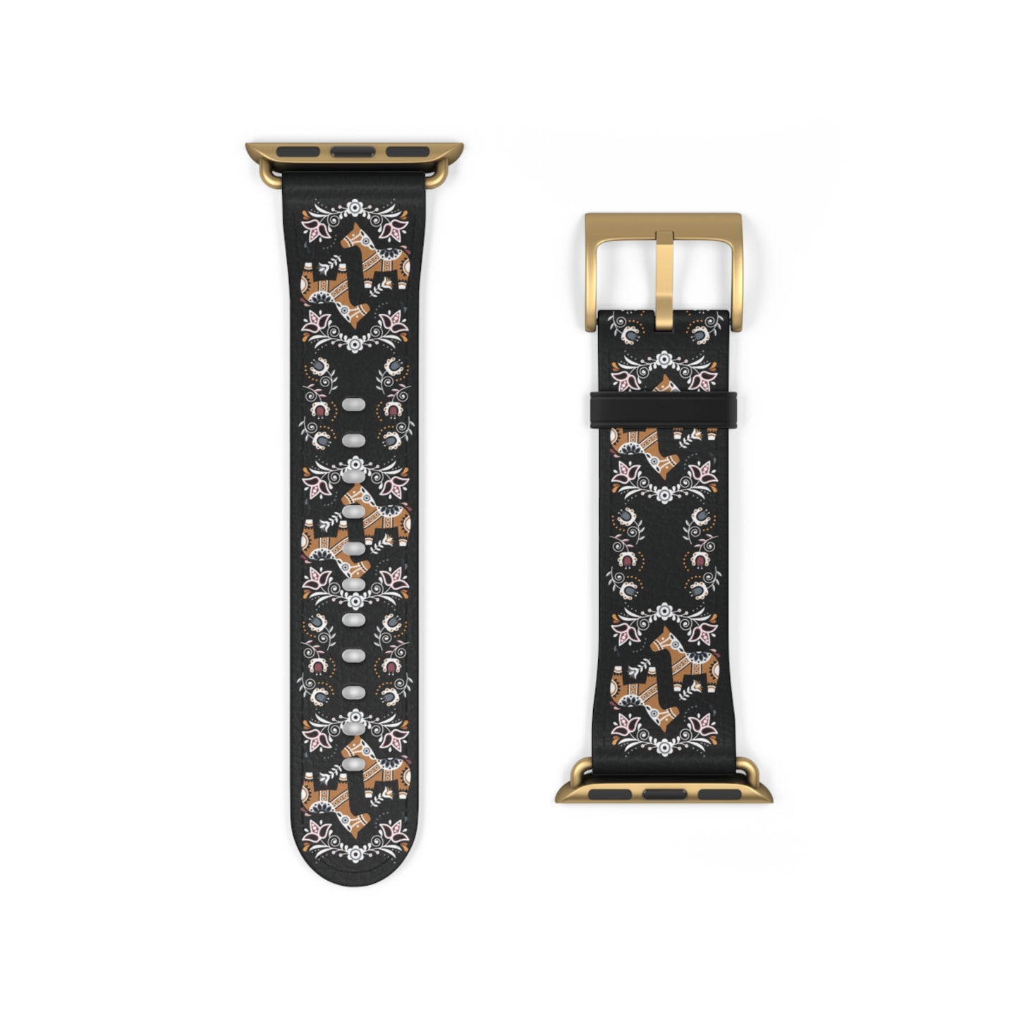 Swedish Dala Horse Apple Watch Band