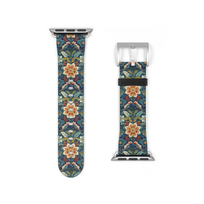 Norwegian Rosemaling Watch Band - The Global Wanderer