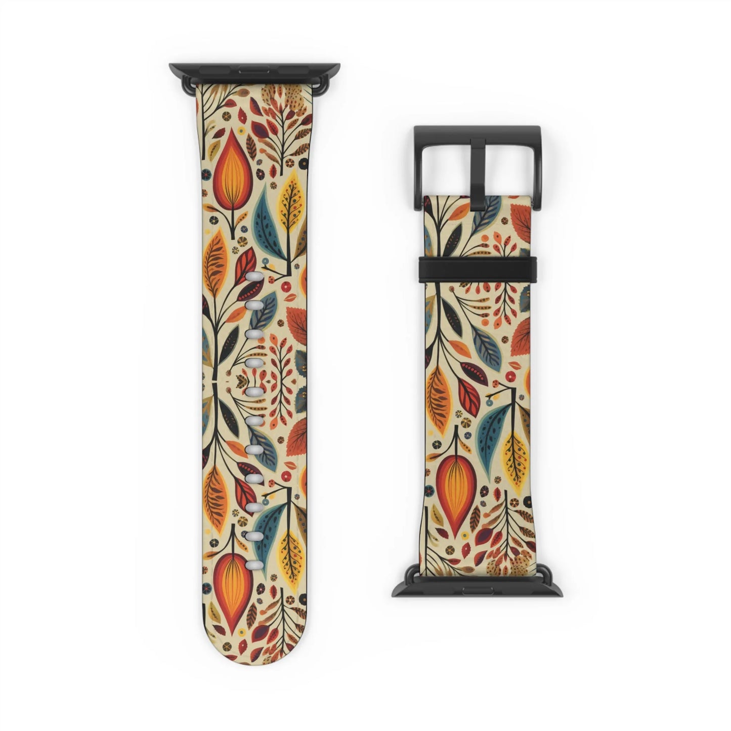 Bavarian Fall Folk Art Watch Band