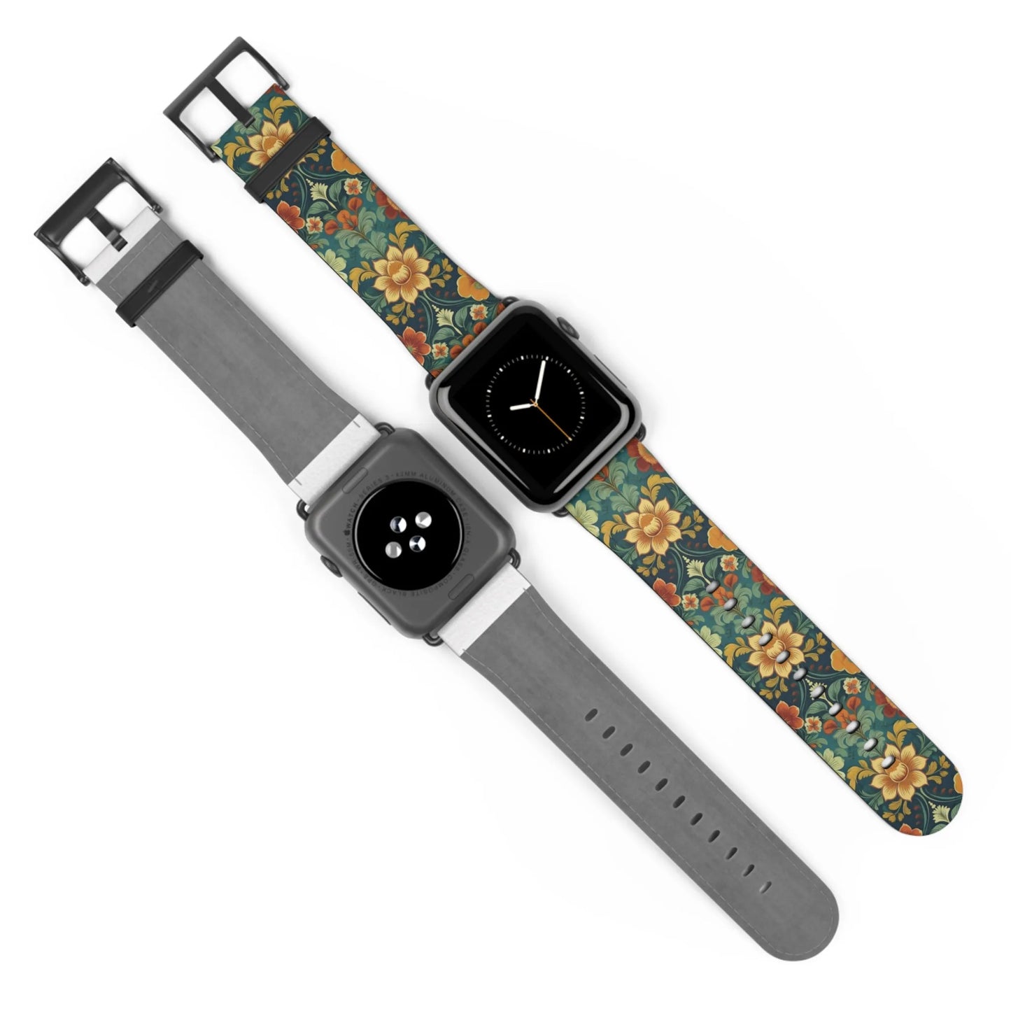 Norwegian Rosemaling Watch Band