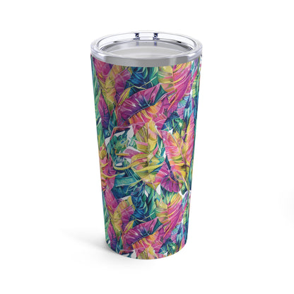 Hawaiian Tropical Leaves Tumbler