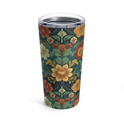 Norwegian Rosemaling Tumbler