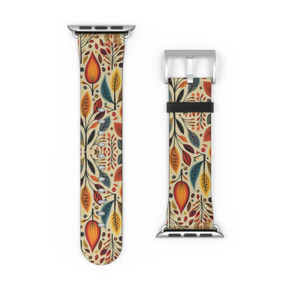 Bavarian Fall Folk Art Watch Band