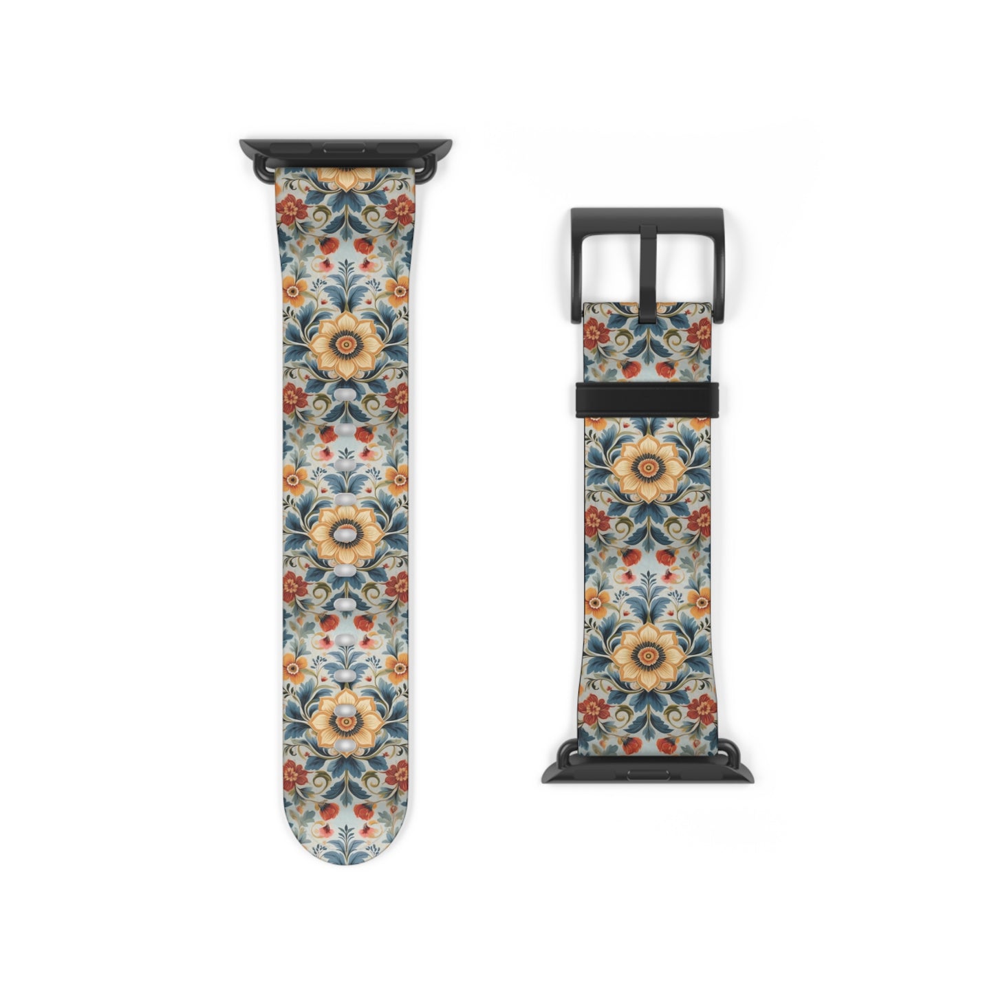 Norwegian Rosemaling Watch Band - The Global Wanderer