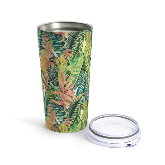 Hawaiian Tropical Leaves Tumbler